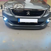 Peugeot 301 2012-2021 Uyumlu H lip Esnek Ön Lip 2 Parça Karlık Ön Ek Tampon Altı Dil - 5