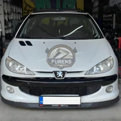 Peugeot 206 206+ 1998-2012 Uyumlu H lip Esnek Ön Lip 2 Parça Karlık Ön Ek Tampon Altı Dil thumbnail 9