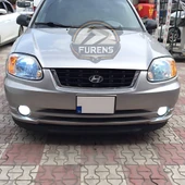 Hyundai Accent Admire 2000-2006 Uyumlu H lip Esnek Ön Lip 2 Parça Karlık Ön Ek Tampon Altı Dil - 10