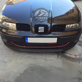 Seat Toledo 1999-2004 Uyumlu H lip Esnek Ön Lip 2 Parça Karlık Ön Ek Tampon Altı Dil thumbnail 11