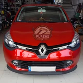 Renault Clio 4 2012-2020 Uyumlu H lip Esnek Ön Lip 2 Parça Karlık Ön Ek Tampon Altı Dil thumbnail 1
