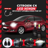 Citroen C4 2012-2017 Kısa Far Uyumlu Şimşek Etkili Led Xenon Light Series H7 thumbnail 1