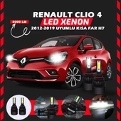 Renault Clio 4 2012-2019 Kısa Far Uyumlu Şimşek Etkili Led Xenon Light Series H7 thumbnail 6