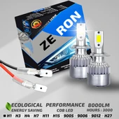 Fiat Doblo D1 2000-2005 Uzun Far Uyumlu Şimşek Etkili Led Xenon Performance Series H1 thumbnail 7