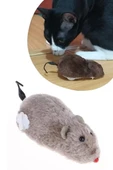 Kurmalı Kedi Eğitim Oyuncağı Tüylü Peluş Fare Yakalama İnteraktif Sevimli Eğlenceli Oyuncak - 7