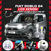 Fiat Doblo D4 2015-2023 Kısa Far Uyumlu Şimşek Etkili Led Xenon Performance Series H7 thumbnail 6