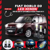 Fiat Doblo D3 2006-2012 Kısa Far Uyumlu Şimşek Etkili Led Xenon Pro Series H11 thumbnail 1
