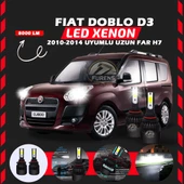 Fiat Doblo D3 2006-2012 Uzun Far Uyumlu Şimşek Etkili Led Xenon Light Series H7 thumbnail 1