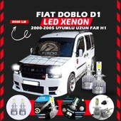 Fiat Doblo D1 2000-2005 Uzun Far Uyumlu Şimşek Etkili Led Xenon Performance Series H1 thumbnail 1