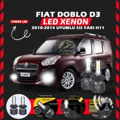Fiat Doblo D3 2006-2012 Sis Farı Uyumlu Şimşek Etkili Led Xenon Premium Series H11 thumbnail 1