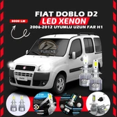 Fiat Doblo D2 2006-2012 Uzun Far Uyumlu Şimşek Etkili Led Xenon Performance Series H1 thumbnail 6
