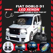 Fiat Doblo D1 2000-2005 Kısa Far Uyumlu Şimşek Etkili Led Xenon Pro Series H7 thumbnail 7