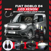 Fiat Doblo D4 2015-2023 Uzun Far Uyumlu Şimşek Etkili Led Xenon Light Series H7 thumbnail 6