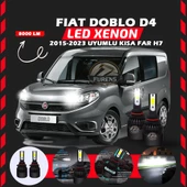 Fiat Doblo D4 2015-2023 Kısa Far Uyumlu Şimşek Etkili Led Xenon Light Series H7 thumbnail 6