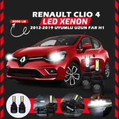 Renault Clio 4 2012-2019 Uzun Far Uyumlu Şimşek Etkili Led Xenon Light Series H1 thumbnail 1
