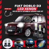 Fiat Doblo D3 2006-2012 Uzun Far Uyumlu Şimşek Etkili Led Xenon Pro Series H7 thumbnail 7