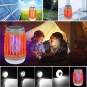 Askılı Solar Enerji İle Şarj Olabilen Sinek Öldürücü Kamp Feneri Işıldak thumbnail 3