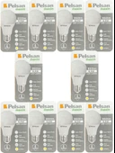 (10 Adet) Pelsan 8,5W 2700K (Sarı Işık) E27 Duylu (Kalın Duy) Led Ampul - 1