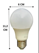 (6 Adet) Pelsan 8,5W 2700K (Sarı Işık) E27 Duylu (Kalın Duy) Led Ampul thumbnail 3