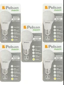 (5 Adet) Pelsan 8,5W 2700K (Sarı Işık) E27 Duylu (Kalın Duy) Led Ampul thumbnail 1