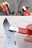 Koruyucu Kapaklı Keskin Makas Budama Makası Bıçak Bileme Aparatı Bileyici - 7
