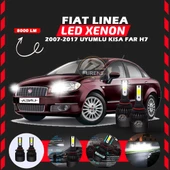 Fiat Linea 2007-2017 Kısa Far Uyumlu Şimşek Etkili Led Xenon Light Series H7 thumbnail 6