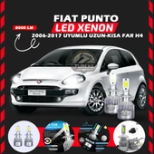 Fiat Punto 2006-2017 Uzun - Kısa Far Uyumlu Şimşek Etkili Led Xenon Performance Series H4 thumbnail 1