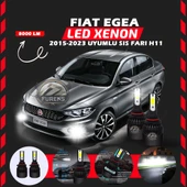 Fiat Egea 2015-2023 Sis Farı Uyumlu Şimşek Etkili Led Xenon Light Series H11 thumbnail 6
