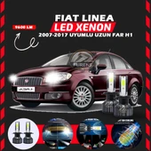 Fiat Linea 2007-2017 Uzun Far Uyumlu Şimşek Etkili Led Xenon Pro Series H1 thumbnail 7