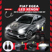 Fiat Egea 2015-2023 Kısa Far Uyumlu Şimşek Etkili Led Xenon Light Series H7 thumbnail 6
