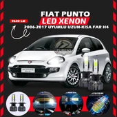 Fiat Punto 2006-2017 Uzun - Kısa Far Uyumlu Şimşek Etkili Led Xenon Pro Series H4 thumbnail 1