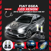 Fiat Egea 2015-2023 Kısa Far Uyumlu Şimşek Etkili Led Xenon Pro Series H7 thumbnail 7