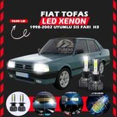 Fiat Tofaş Sis Farı Uyumlu Şimşek Etkili Led Xenon Pro Series H3 thumbnail 1
