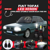 Fiat Tofaş Uzun - Kısa Far Uyumlu Şimşek Etkili Led Xenon Light Series H4 thumbnail 8