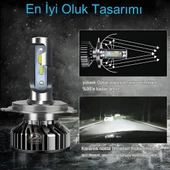 Fiat Tofaş Uzun - Kısa Far Uyumlu Şimşek Etkili Led Xenon Premium Series H4 - 7