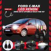 Ford C-MAX 2003-2010 Kısa Far Uyumlu Şimşek Etkili Led Xenon Light Series H7 thumbnail 6