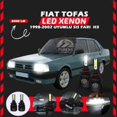 Fiat Tofaş Sis Farı Uyumlu Şimşek Etkili Led Xenon Light Series H3 thumbnail 1