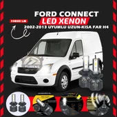 Ford Connect 2002-2013 Uzun - Kısa Far Uyumlu Şimşek Etkili Led Xenon Premium Series H4 thumbnail 1