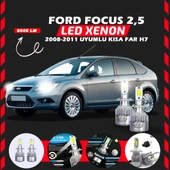 Ford Focus 2.5 2008-2011 Kısa Far Uyumlu Şimşek Etkili Led Xenon Performance Series H7 thumbnail 6