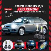Ford Focus 2.5 2008-2011 Kısa Far Uyumlu Şimşek Etkili Led Xenon Pro Series H7 thumbnail 7