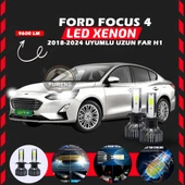 Ford Focus 4 2018-2024 Uzun Far Uyumlu Şimşek Etkili Led Xenon Pro Series H1 thumbnail 1