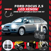 Ford Focus 2.5 2008-2011 Kısa Far Uyumlu Şimşek Etkili Led Xenon Premium Series H7 thumbnail 1