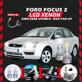 Ford Focus 2 2005-2008 Kısa Far Uyumlu Şimşek Etkili Led Xenon Performance Series H7 thumbnail 6