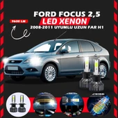 Ford Focus 2.5 2008-2011 Uzun Far Uyumlu Şimşek Etkili Led Xenon Pro Series H1 thumbnail 7