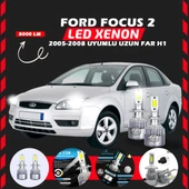 Ford Focus 2 2005-2008 Uzun Far Uyumlu Şimşek Etkili Led Xenon Performance Series H1 thumbnail 6