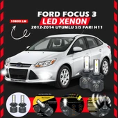 Ford Focus 3 2012-2014 Sis Farı Uyumlu Şimşek Etkili Led Xenon Premium Series H11 thumbnail 1