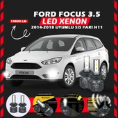 Ford Focus 3.5 2014-2018 Sis Farı Uyumlu Şimşek Etkili Led Xenon Premium Series H11 thumbnail 1