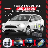 Ford Focus 3.5 2014-2018 Uzun Far Uyumlu Şimşek Etkili Led Xenon Pro Series H1 thumbnail 1