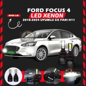 Ford Focus 4 2018-2024 Sis Farı Uyumlu Şimşek Etkili Led Xenon Light Series H11 thumbnail 6