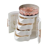 Coofbe Masaüstü Takı Kolye Küpe Mücevher Organizeri Düzenleyici Saklama Dolabı Takı Düzenleyici Organizeri - 1